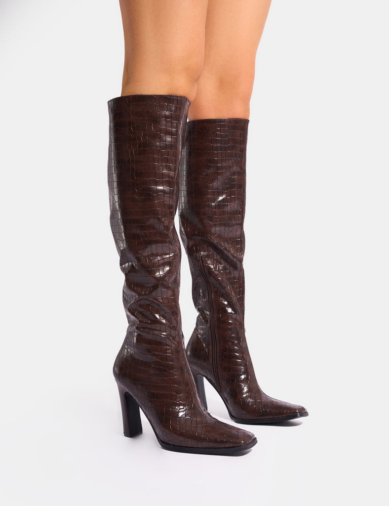 Croc knee high boots hotsell