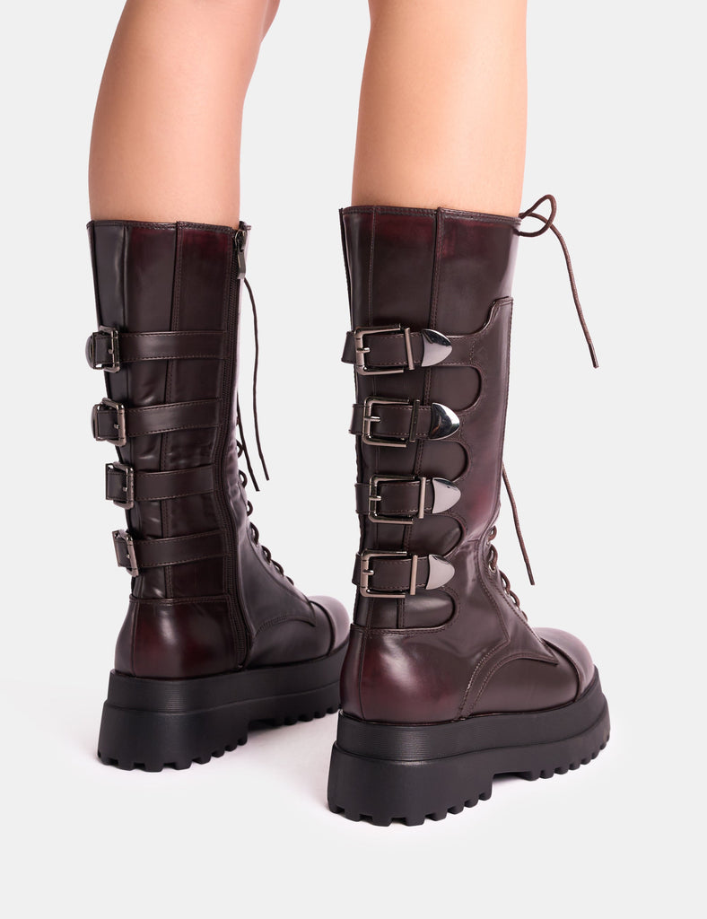 【PORTERNA】Vortiver Lace-Up Middle Boot PORTERNA】Vortiver Lace-Up Middle Boot