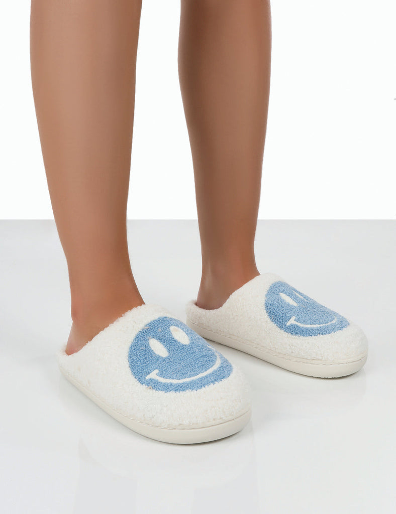 Drew Slippers with Smiley Face