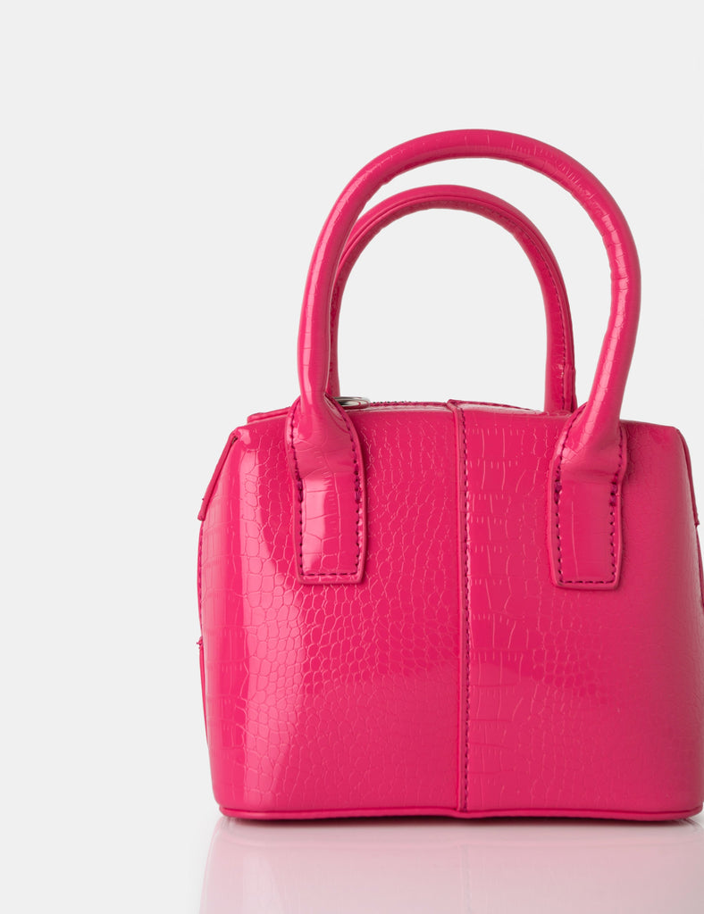 BODE BRIGHT PINK CROC | Public Desire BODE BRIGHT PINK CROC | Public Desire