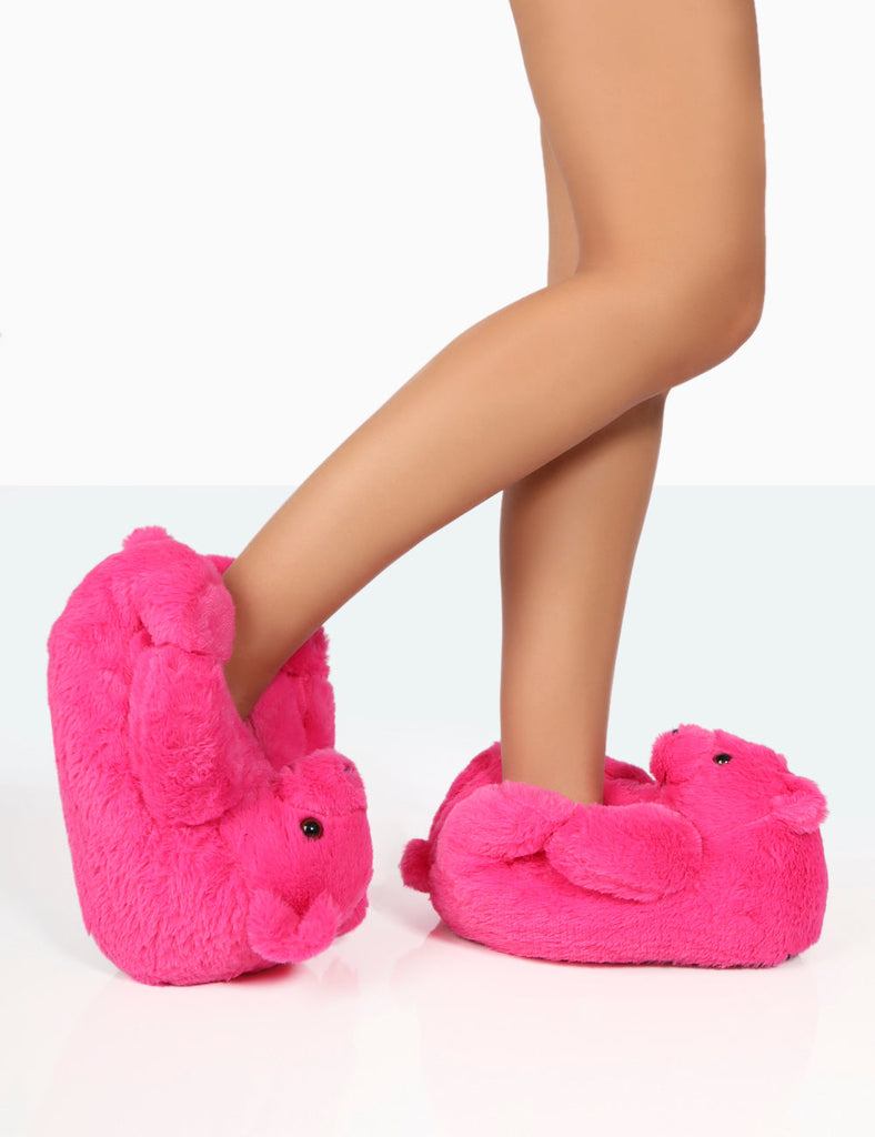 Fuzzy Slippers - Pink