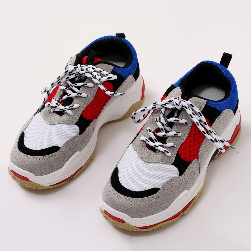 public desire blend black colour drenched chunky trainers