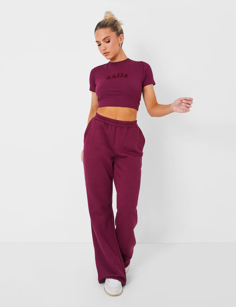 Burgundy 2025 crop pants