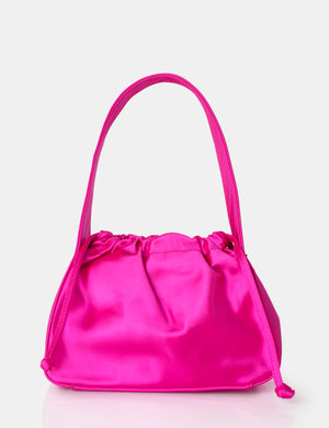 The Ella Hot Pink Satin Grab Bag