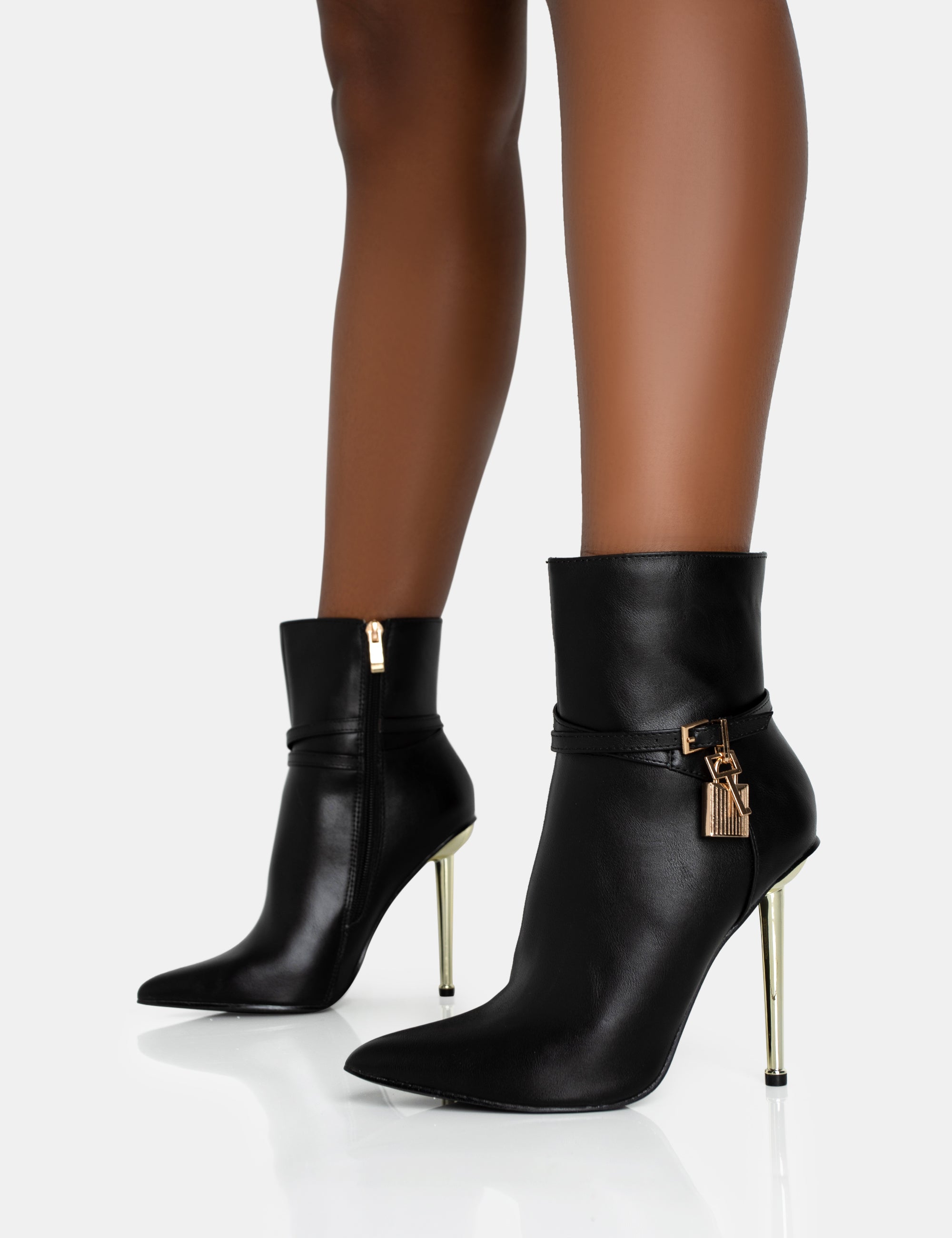 Stiletto Heel Pointed Toe Ankle Boots
