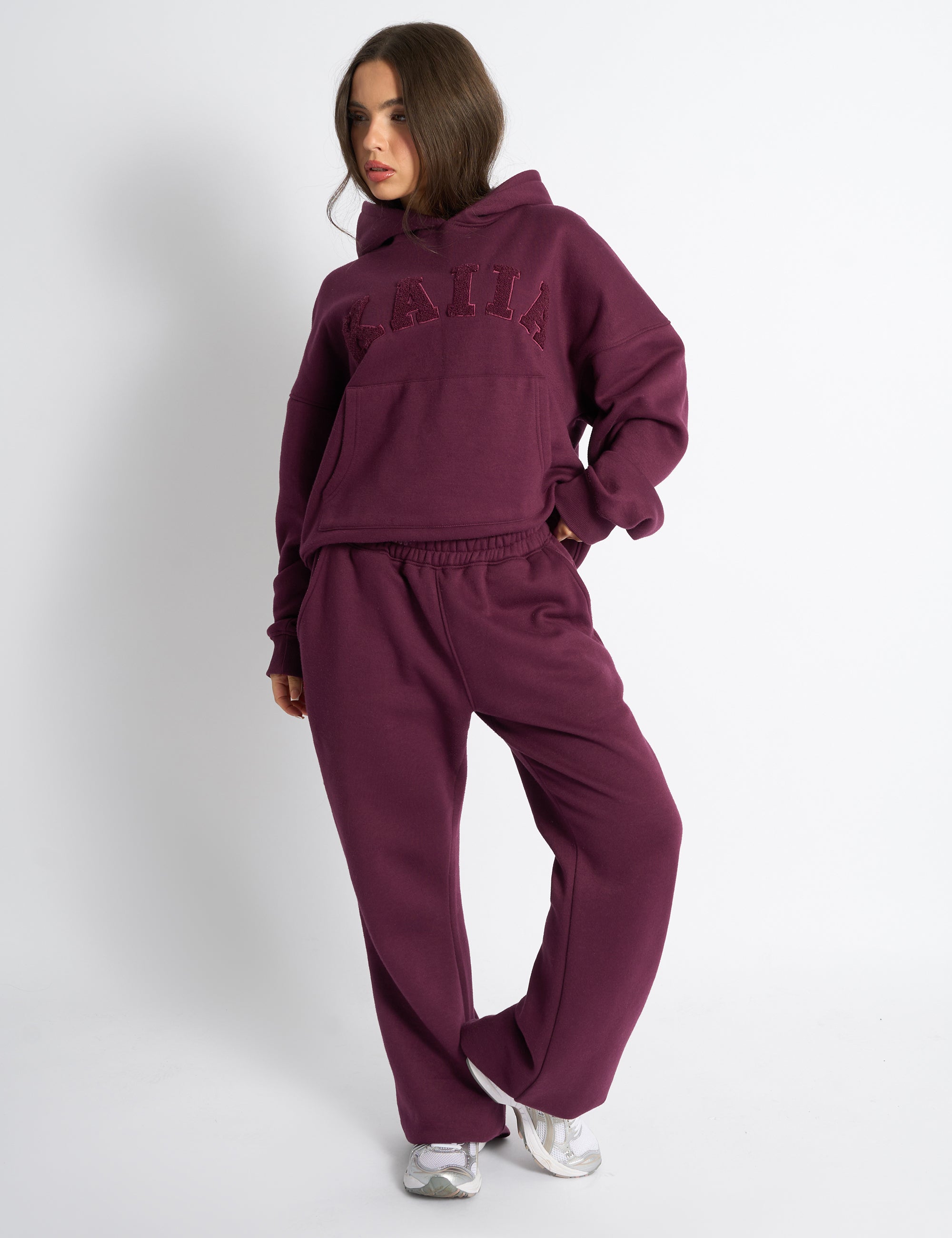 パンツ MSGM Woman Pants Burgundy 3742MDP08247800 20 MSGM BURGUNDY POLYESTER PANTS | REVERSIBLE