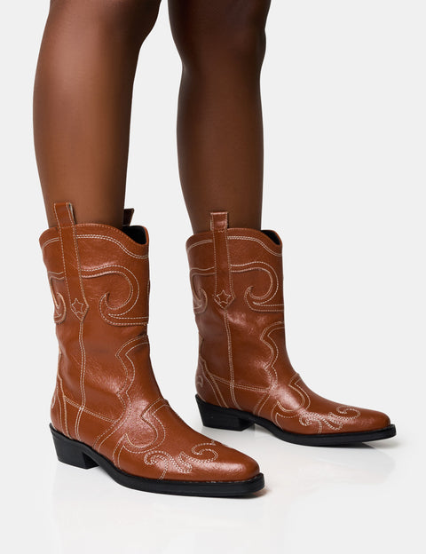 Tan Booties