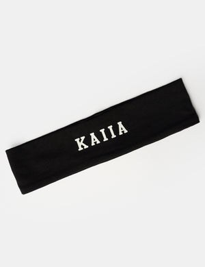 Kaiia Logo Headband Black and White