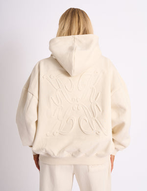 Cream oversized hoodie best sale