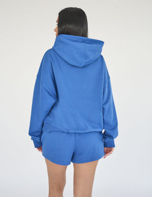 Kaiia Studio Bubble Logo Oversized Hoodie Blue