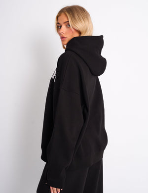 Kaiia Sport Oversized Hoodie Black & White