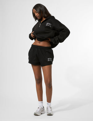 Kaiia KTL Logo Quarter Zip Hoodie Black