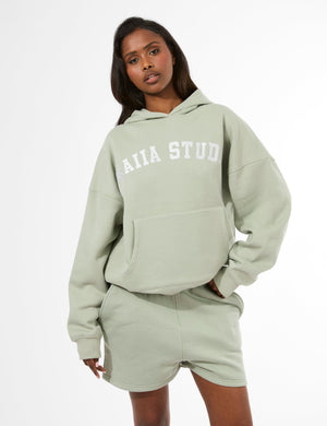 Kaiia Studio Oversized Hoodie Sage & White