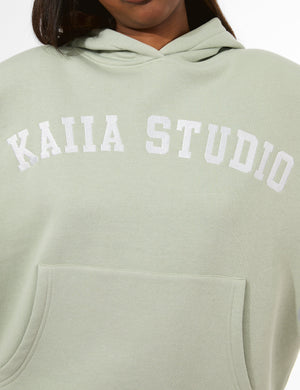 Kaiia Studio Oversized Hoodie Sage & White