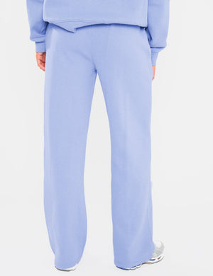 Kaiia Logo Wide Leg Joggers Cornflower Blue