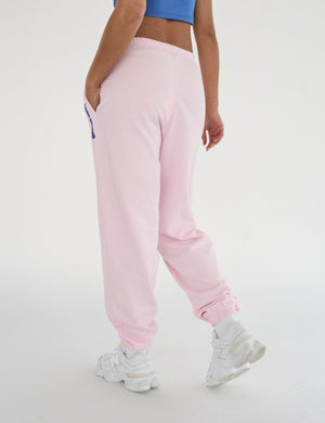 Kaiia Studio Bubble Logo Cuffed Joggers Baby Pink & Blue