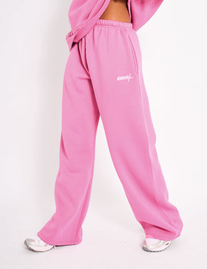 Kaiia Star Wide Leg Joggers Pink