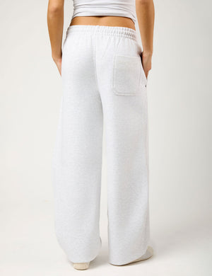 Kaiia The Label Seam Detail Side Pocket Barrel Leg Joggers Light Grey Marl