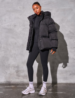 Kaiia Studio Oversized Puffer Coat Black