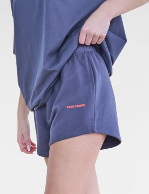 Kaiia Studio Mini Sweat Shorts Charcoal