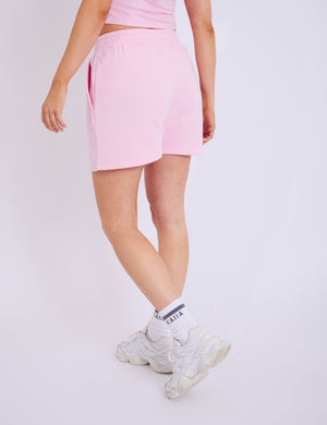 Kaiia Logo Sweat Shorts Baby Pink