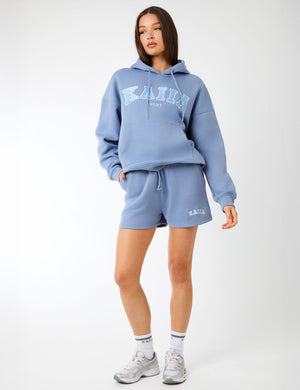 Kaiia Logo Sweat Shorts Vintage Blue