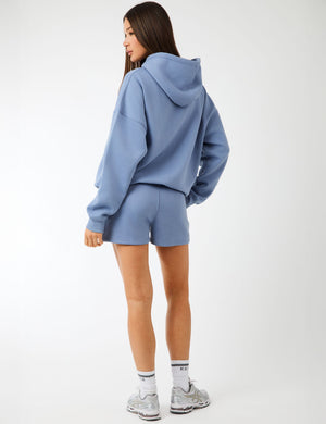 Kaiia Logo Sweat Shorts Vintage Blue