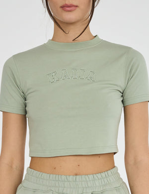 Kaiia Baby Tee Sage Green