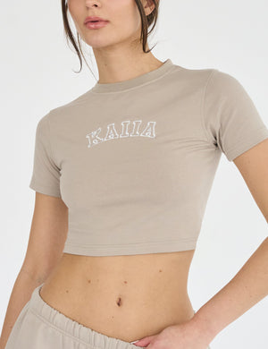 Kaiia Baby Tee Stone