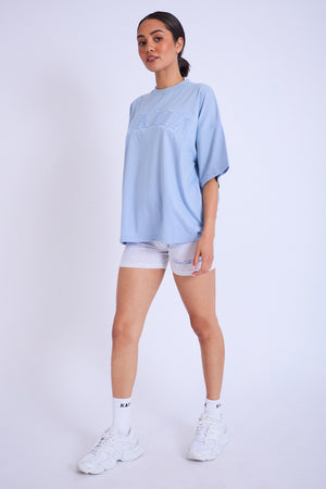 Kaiia Oversized T-shirt Light Blue