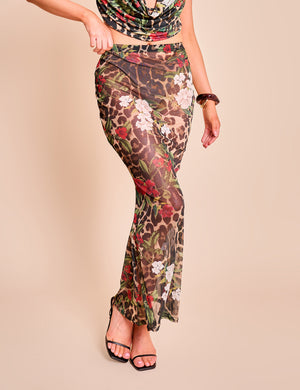 【MALBON】 Airdot Mesh Print Skirt ■WOMAN /追跡付 MALBON ♥ Air Dot Mesh Print Skirt /追跡付 ボトムス