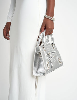 The Scarlett Mini Zip Detail Bag Silver