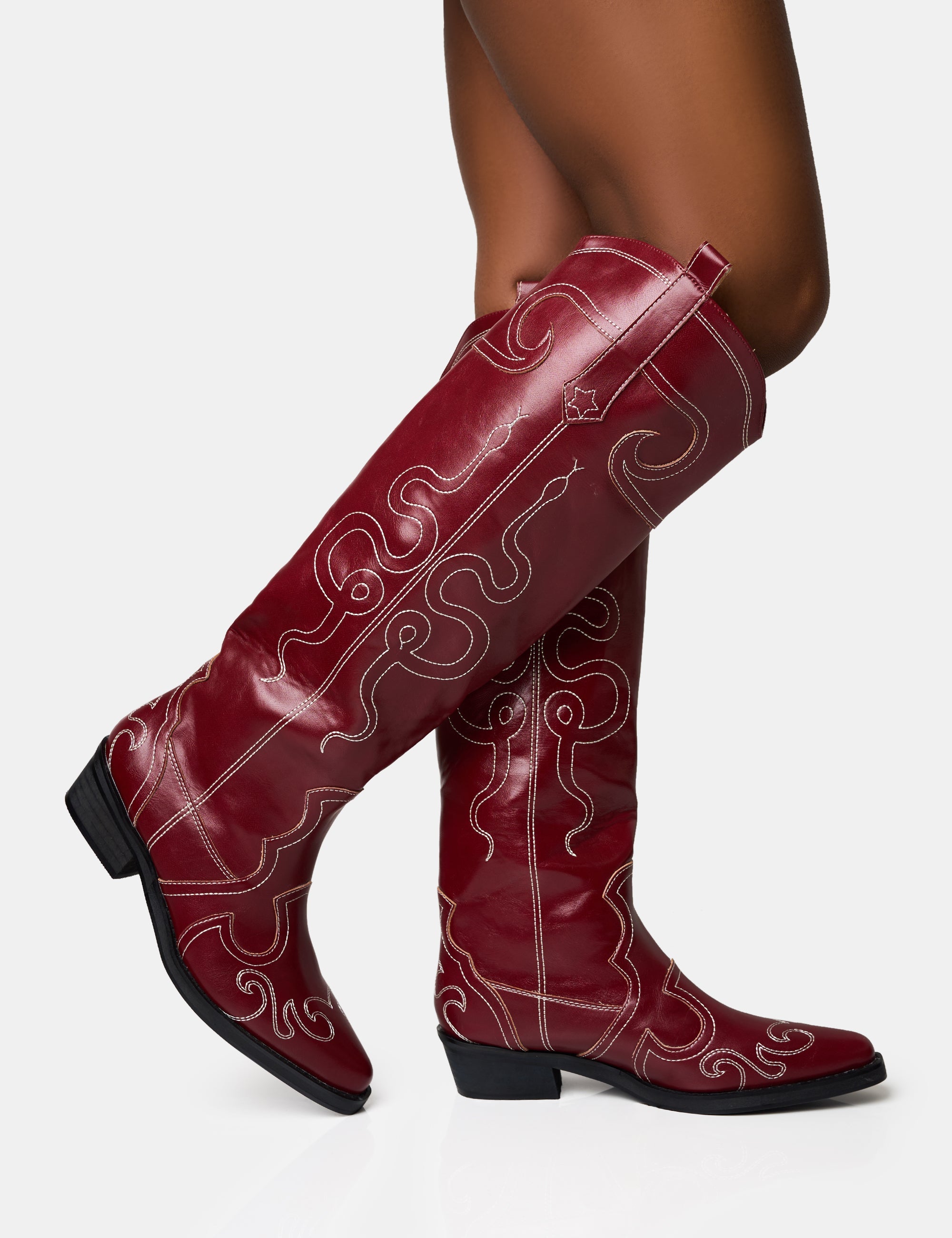 Burgundy cowboy boots online