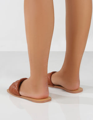 Cloud Tan Slider Sandal