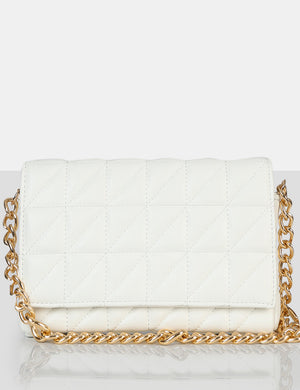 The Kahlo White Gold Chain Shoulder Mini Bag
