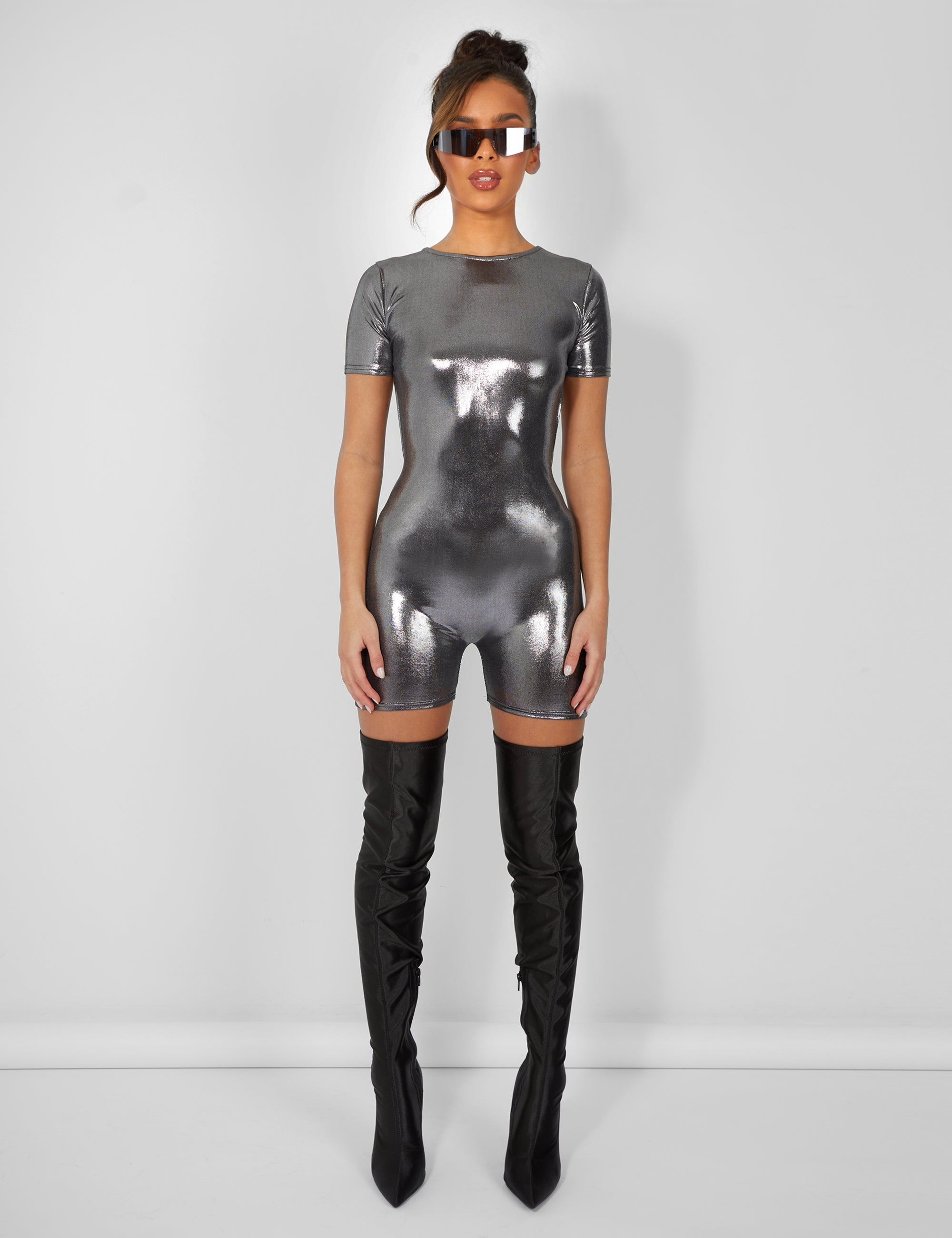 【SCULPTOR】Lingerie Body Romper Gray Lingerie Body Romper Deep Brown – Sculptor
