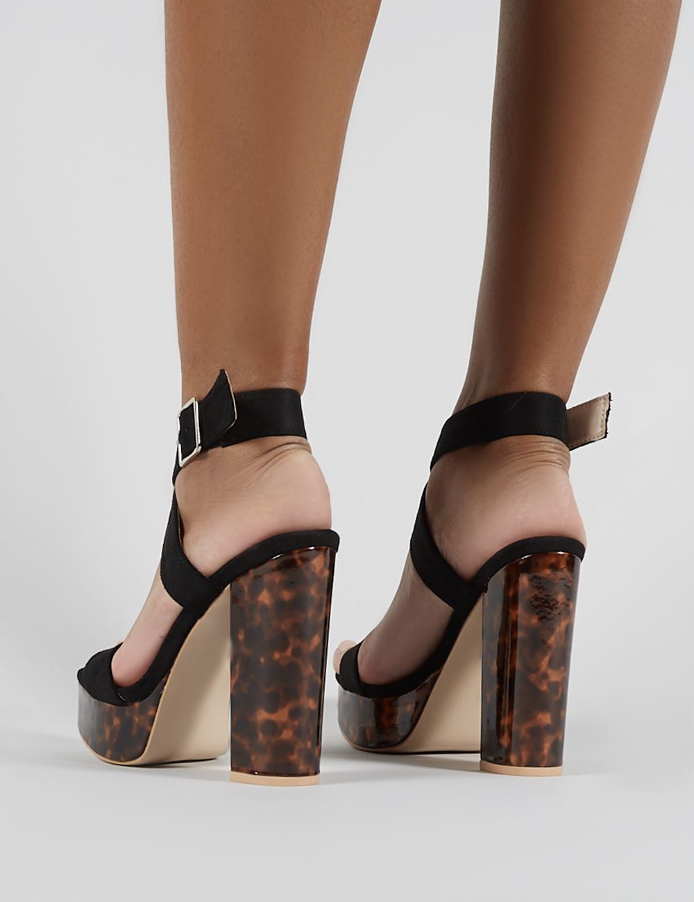 Tortoise shell block on sale heel