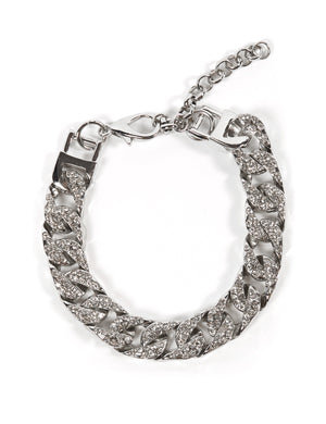 Silver Diamante Chain Anklet