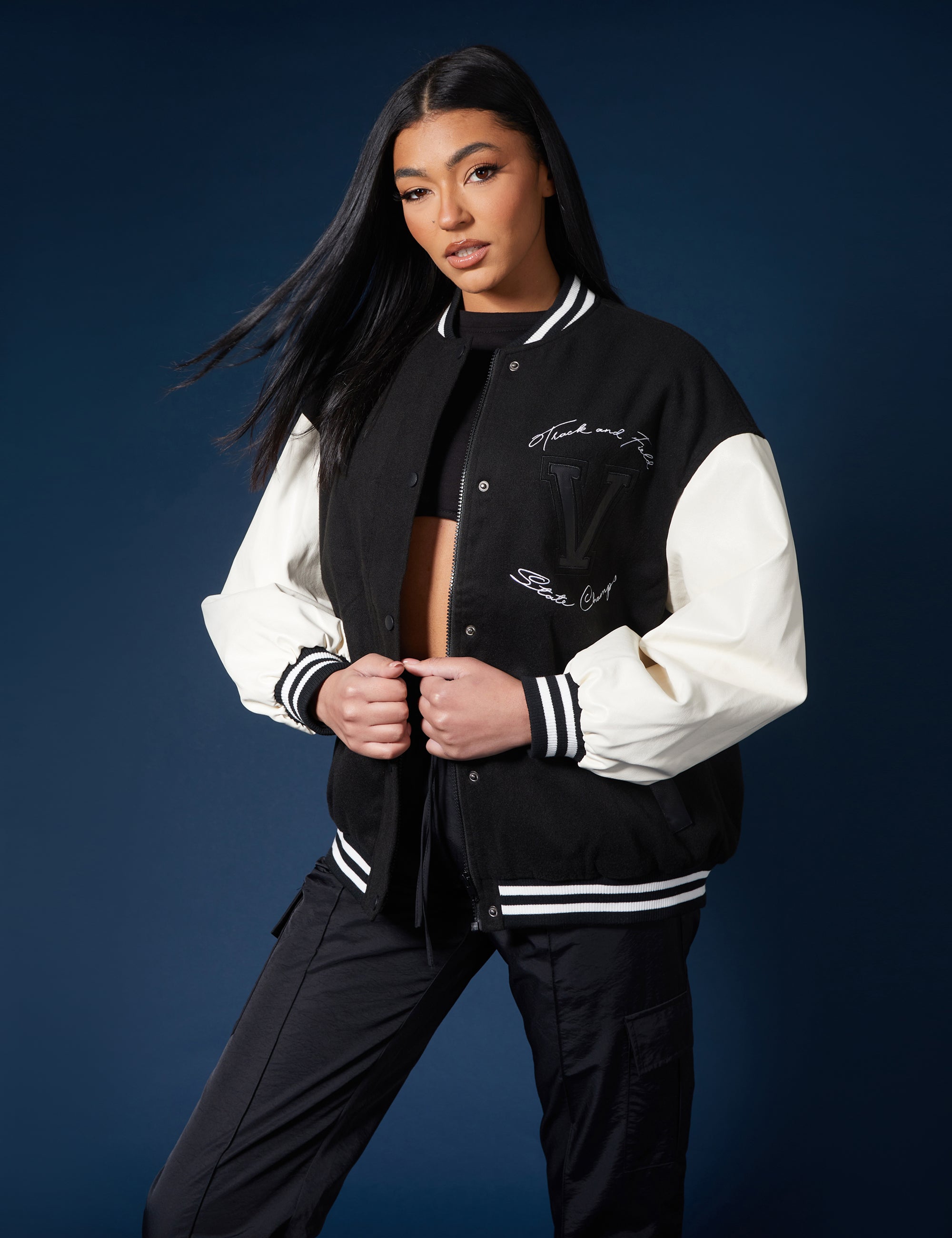 THE RAMPAGE REBOOT Varsity jacket Black - ミュージシャン