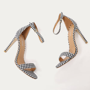Avril Barely There Heels in Gingham