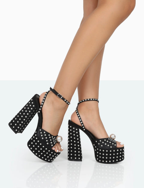 Peep Toe Platform Heels