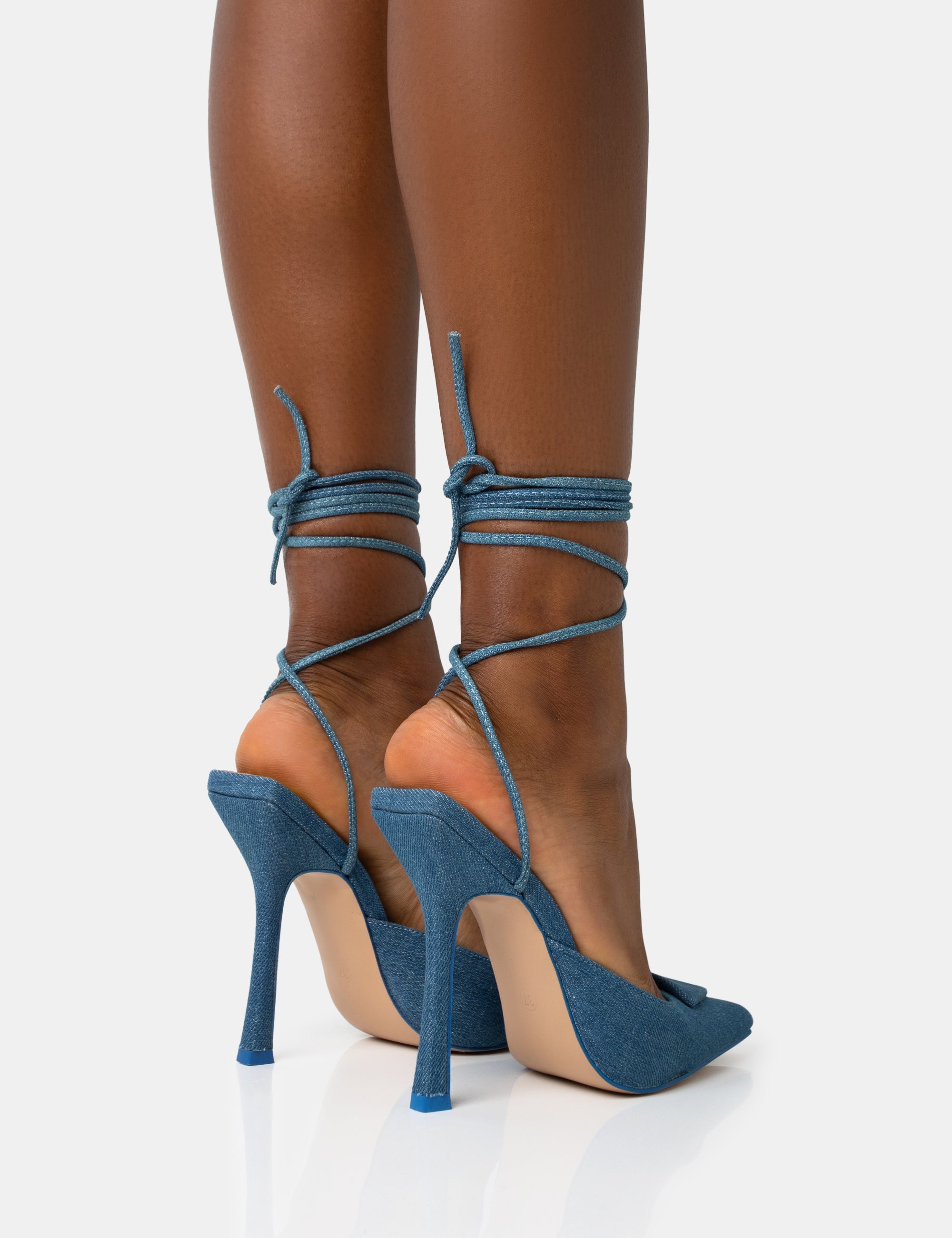 High Rise Lace-Up Heels | Windsor