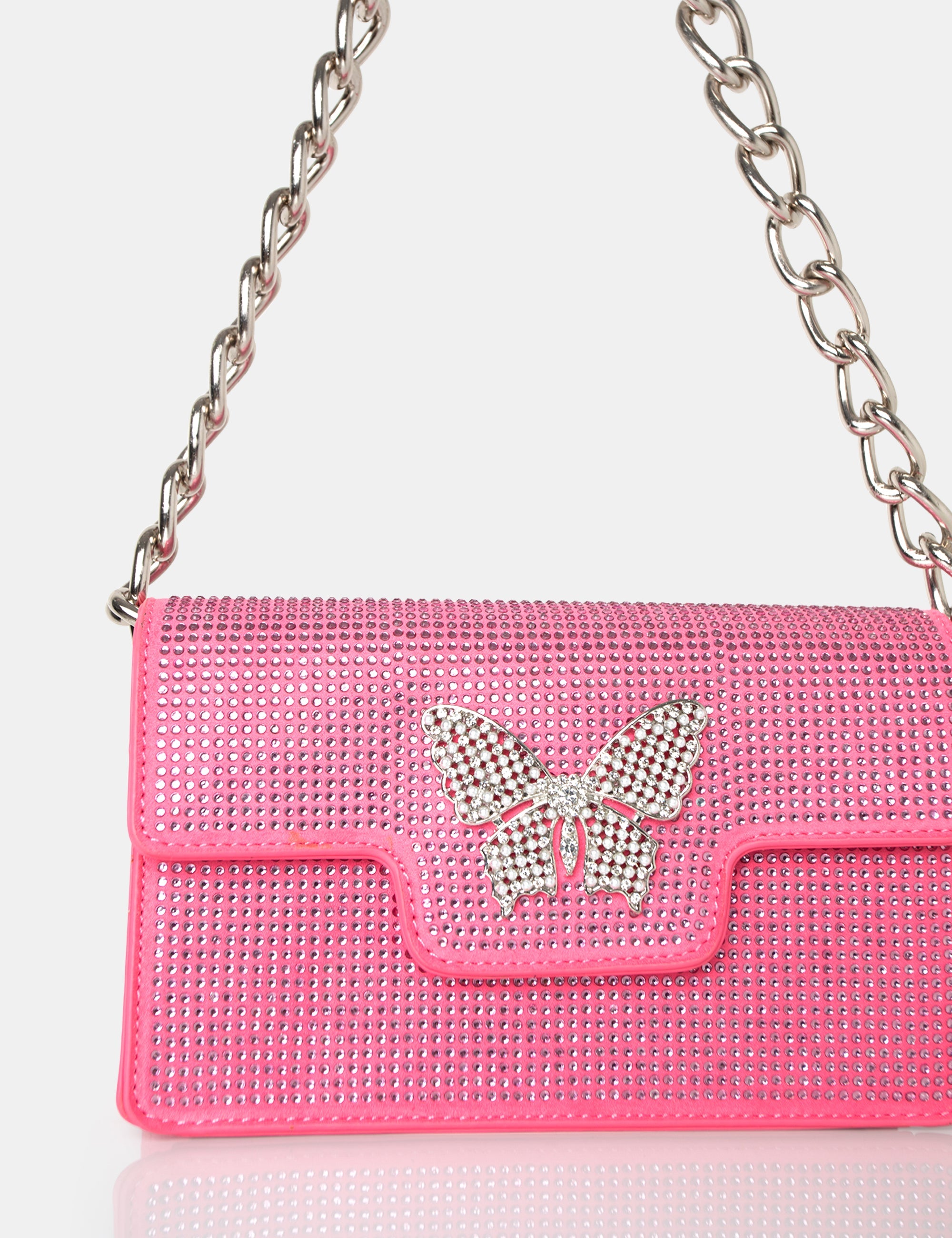 Pink butterfly online bag