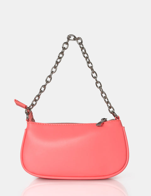 pink shoulder bag