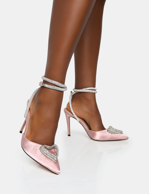 Pink Diamante Heels