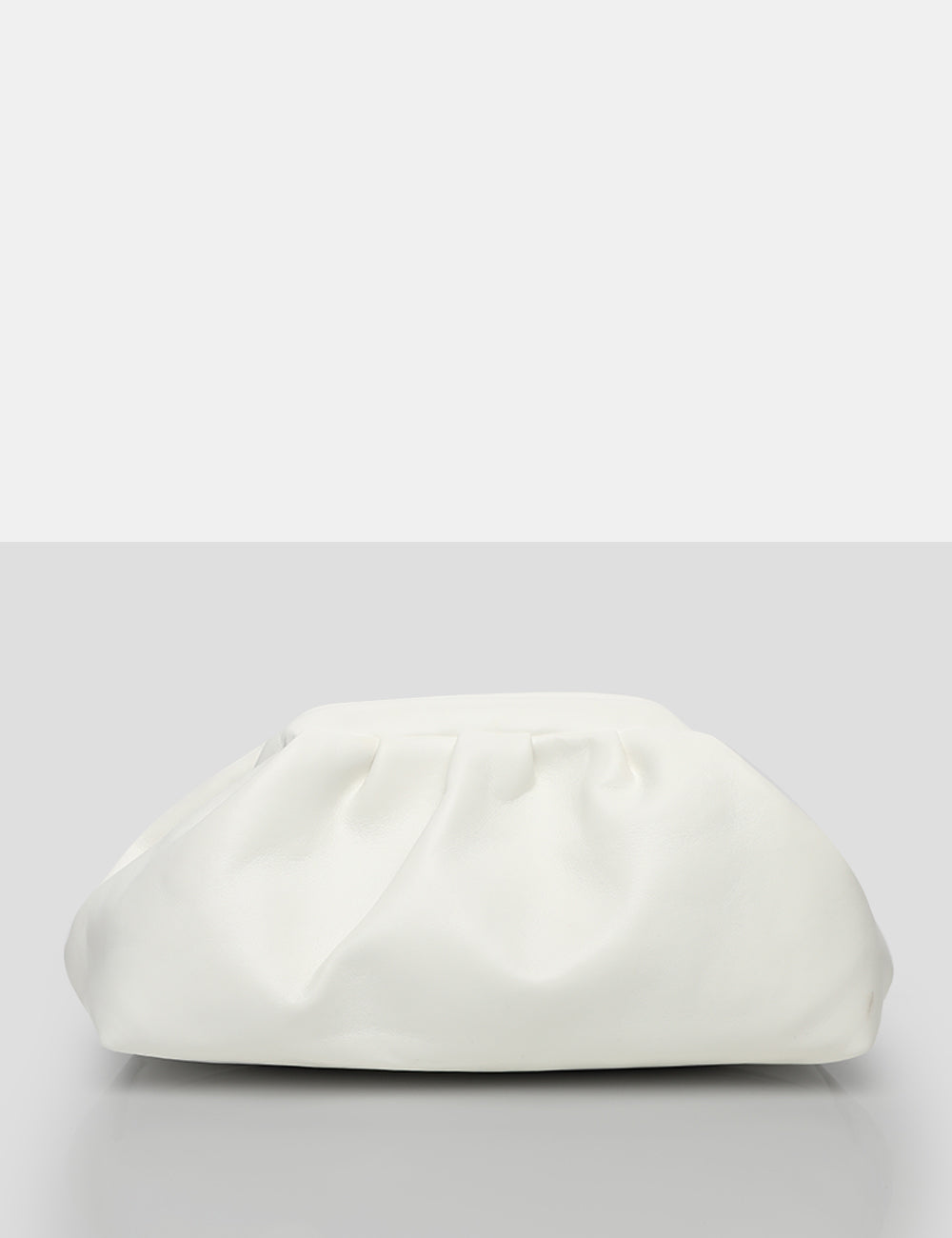 Plain white clutch discount bag