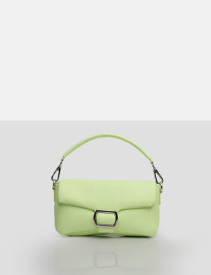 The Capri Lime Padded Shoulder Bag