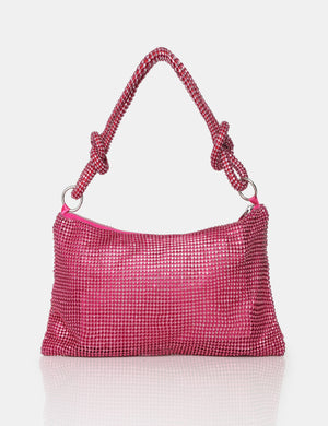 The Lillia Pink Diamante Bag