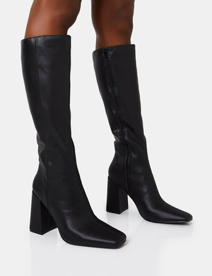 Wide fit best sale block heel boots