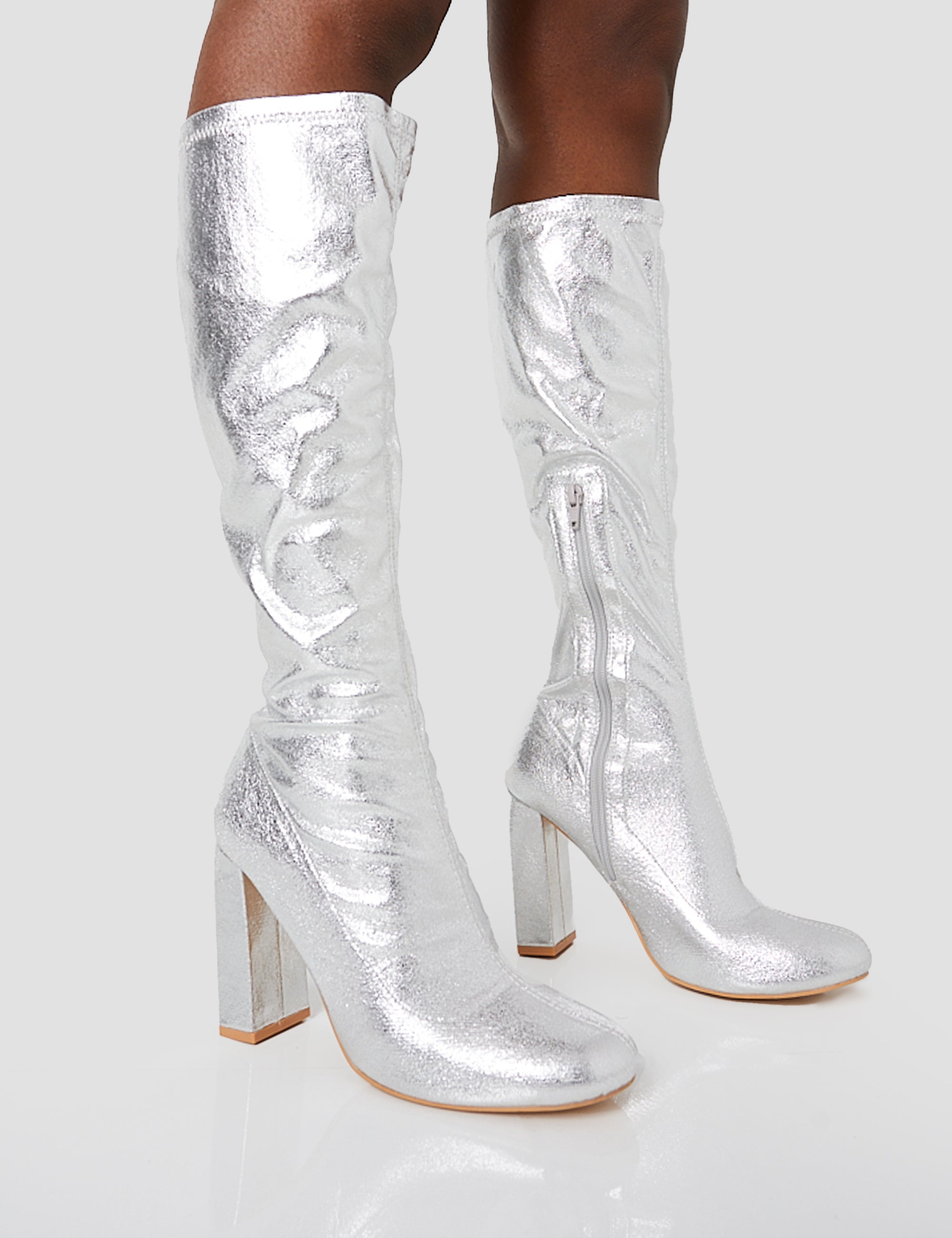 Platform Boots Silver Calf Boots Women's Boots Dress Boots Silver Wide Calf Boots Silver Knee High Platform Boots Silver Calf Boots Women's Boots Dress Boots Silver Wide Calf Boots Silver Knee High